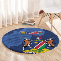 Custom Namibia Cricket Round Carpet Go Eagles Est 1992 - Wonder Print Shop