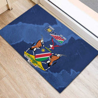Custom Namibia Cricket Rubber Doormat Go Eagles Est 1992 - Wonder Print Shop