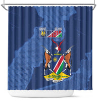 Custom Namibia Cricket Shower Curtain Go Eagles Est 1992 - Wonder Print Shop