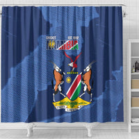 Custom Namibia Cricket Shower Curtain Go Eagles Est 1992 - Wonder Print Shop