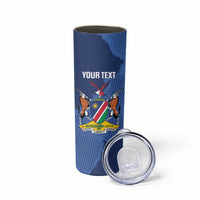 Custom Namibia Cricket Skinny Tumbler Go Eagles Est 1992 - Wonder Print Shop