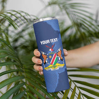 Custom Namibia Cricket Skinny Tumbler Go Eagles Est 1992 - Wonder Print Shop
