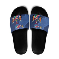 Custom Namibia Cricket Slide Sandals Go Eagles Est 1992 - Wonder Print Shop