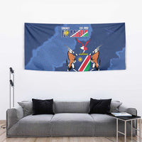 Custom Namibia Cricket Tapestry Go Eagles Est 1992 - Wonder Print Shop