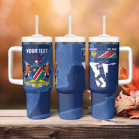 Custom Namibia Cricket Tumbler With Handle Go Eagles Est 1992 - Wonder Print Shop
