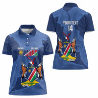Custom Namibia Cricket Women Polo Shirt Go Eagles Est 1992 - Wonder Print Shop