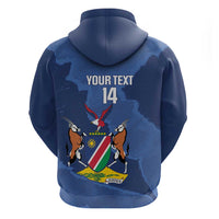 Custom Namibia Cricket Zip Hoodie Go Eagles Est 1992 - Wonder Print Shop