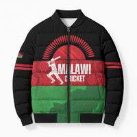 Custom Malawi Cricket Bomber Puffer Jacket Go Champions Flag Style - Wonder Print Shop