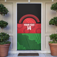 Custom Malawi Cricket Door Cover Go Champions Flag Style - Wonder Print Shop