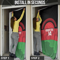 Custom Malawi Cricket Door Cover Go Champions Flag Style - Wonder Print Shop