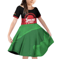 Custom Malawi Cricket Family Matching Off Shoulder Short Dress and Hawaiian Shirt Go Champions Flag Style - Wonder Print Shop