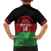 Custom Malawi Cricket Family Matching Short Sleeve Bodycon Dress and Hawaiian Shirt Go Champions Flag Style - Wonder Print Shop