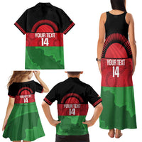 Custom Malawi Cricket Family Matching Tank Maxi Dress and Hawaiian Shirt Go Champions Flag Style - Wonder Print Shop