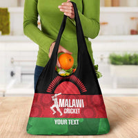 Custom Malawi Cricket Grocery Bag Go Champions Flag Style - Wonder Print Shop