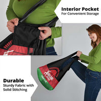 Custom Malawi Cricket Grocery Bag Go Champions Flag Style - Wonder Print Shop