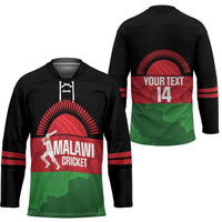 Custom Malawi Cricket Hockey Jersey Go Champions Flag Style - Wonder Print Shop