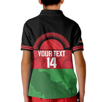 Custom Malawi Cricket Kid Polo Shirt Go Champions Flag Style - Wonder Print Shop