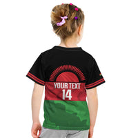 Custom Malawi Cricket Kid T Shirt Go Champions Flag Style - Wonder Print Shop