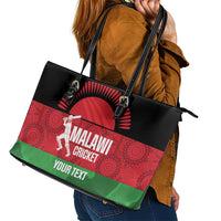 Custom Malawi Cricket Leather Tote Bag Go Champions Flag Style - Wonder Print Shop
