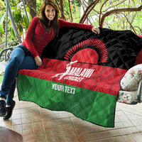Custom Malawi Cricket Quilt Go Champions Flag Style - Wonder Print Shop