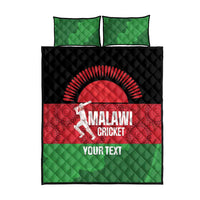 Custom Malawi Cricket Quilt Bed Set Go Champions Flag Style - Wonder Print Shop