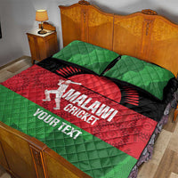 Custom Malawi Cricket Quilt Bed Set Go Champions Flag Style - Wonder Print Shop