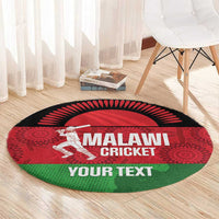 Custom Malawi Cricket Round Carpet Go Champions Flag Style - Wonder Print Shop
