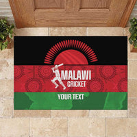 Custom Malawi Cricket Rubber Doormat Go Champions Flag Style - Wonder Print Shop