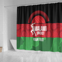Custom Malawi Cricket Shower Curtain Go Champions Flag Style - Wonder Print Shop