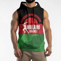 Custom Malawi Cricket Sleeveless Hoodie Go Champions Flag Style - Wonder Print Shop