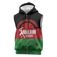 Custom Malawi Cricket Sleeveless Zip Hoodie Go Champions Flag Style - Wonder Print Shop