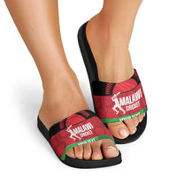 Custom Malawi Cricket Slide Sandals Go Champions Flag Style - Wonder Print Shop