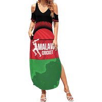 Custom Malawi Cricket Summer Maxi Dress Go Champions Flag Style - Wonder Print Shop