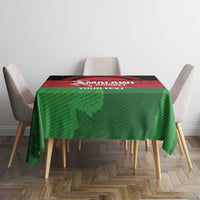 Custom Malawi Cricket Tablecloth Go Champions Flag Style - Wonder Print Shop