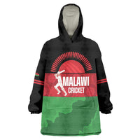 Custom Malawi Cricket Wearable Blanket Hoodie Go Champions Flag Style - Wonder Print Shop
