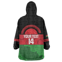 Custom Malawi Cricket Wearable Blanket Hoodie Go Champions Flag Style - Wonder Print Shop