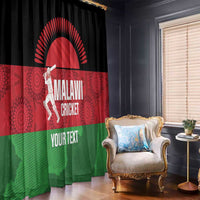 Custom Malawi Cricket Window Curtain Go Champions Flag Style - Wonder Print Shop