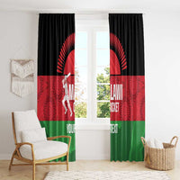 Custom Malawi Cricket Window Curtain Go Champions Flag Style - Wonder Print Shop