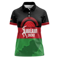 Custom Malawi Cricket Women Polo Shirt Go Champions Flag Style - Wonder Print Shop