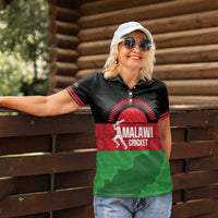 Custom Malawi Cricket Women Polo Shirt Go Champions Flag Style - Wonder Print Shop