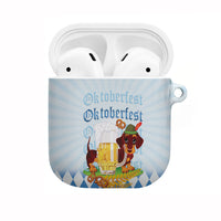 Germany Oktoberfest AirPods Case Dachshund Beer and Bavarian Pretzel