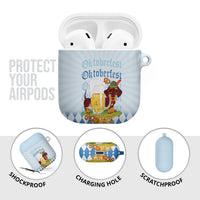 Germany Oktoberfest AirPods Case Dachshund Beer and Bavarian Pretzel
