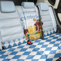Germany Oktoberfest Back Car Seat Cover Dachshund Beer and Bavarian Pretzel