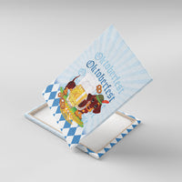 Germany Oktoberfest Canvas Wall Art Dachshund Beer and Bavarian Pretzel