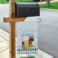 Germany Oktoberfest Garden Flag Dachshund Beer and Bavarian Pretzel