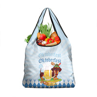 Germany Oktoberfest Grocery Bag Dachshund Beer and Bavarian Pretzel