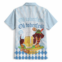 Germany Oktoberfest Hawaiian Shirt Dachshund Beer and Bavarian Pretzel