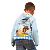 Germany Oktoberfest Kid Hoodie Dachshund Beer and Bavarian Pretzel