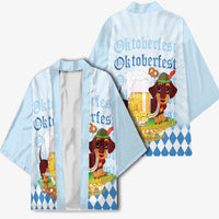 Germany Oktoberfest Kimono Dachshund Beer and Bavarian Pretzel