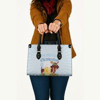 Germany Oktoberfest Leather Bag Dachshund Beer and Bavarian Pretzel